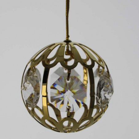 Kugel zum hängen Swarovski Elements vergoldet