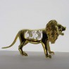 Sternzeichen Löwe mit Swarovski Elements vergoldet