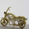 Motorrad Swarovski Elements vergoldet