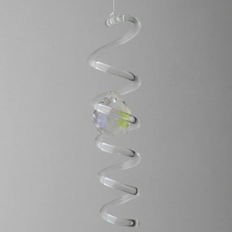 Glasspirale 20 mm mit Asfour Bleikristallkugel