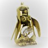 Pinguin mit Swarovski Elements vergoldet