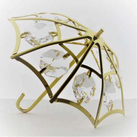 Schirm Swarovski Elements vergoldet
