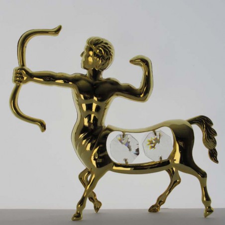 Sternzeichen Schütze mit Swarovski Elements vergoldet