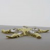 Seestern mit Swarovski Elements vergoldet