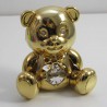 Teddybär mit Swarovski Elements vergoldet