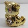 Teddybär mit Swarovski Elements vergoldet