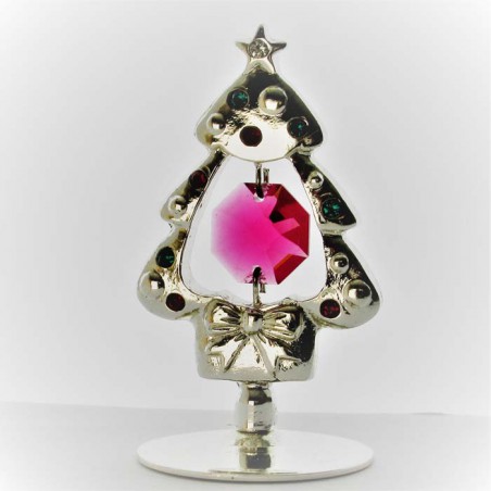 versilberte Weihnachtsbaum, mit Swarovski Elements