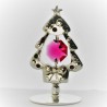 versilberte Weihnachtsbaum, mit Swarovski Elements