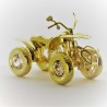 Quad mit Swarovski Elements vergoldet