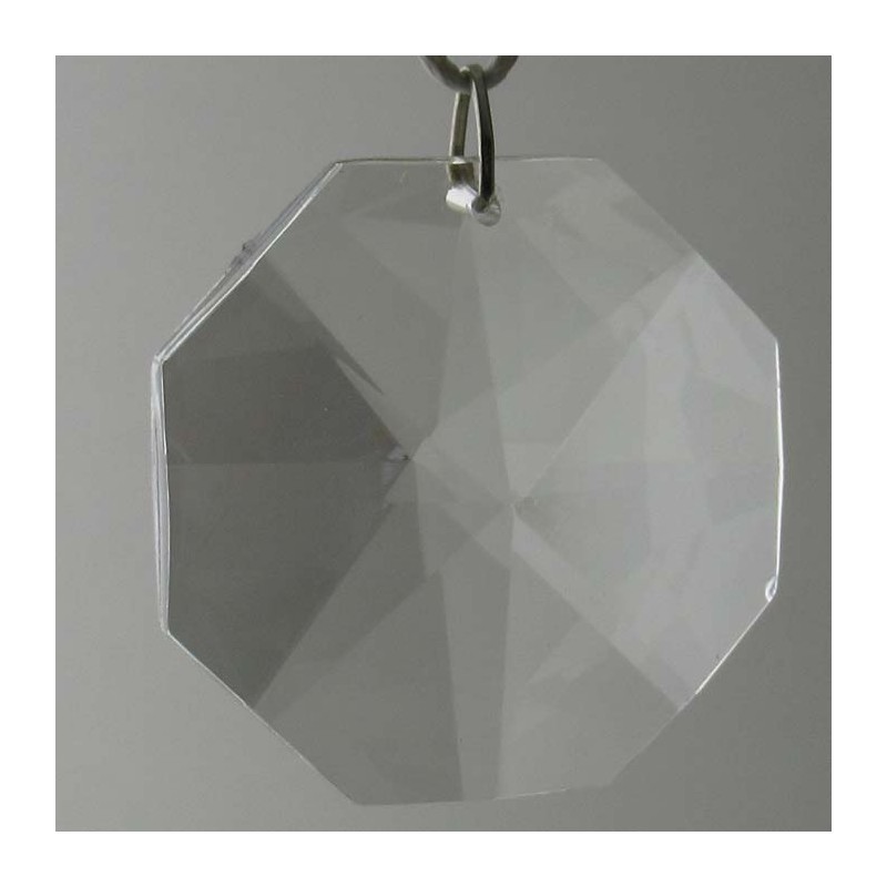 Glas Achteck 40mm Bleifrei-Kristallglas zum hängen