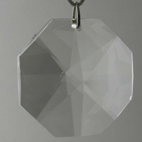 Glas Achteck 60mm Bleifrei Kristallglas zum hängen