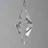 Glas Spitz-kegel 50-60-76 mm Bleifrei-Kristallglas zum hängen