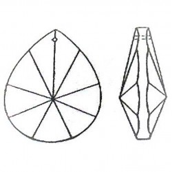 Glas Wachtel 100mm Bleifrei-Kristallglas zum hängen