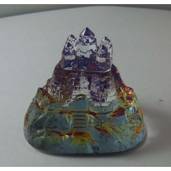 Glas Schloss 57mm auf Berg