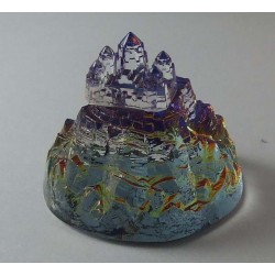 Glas Schloss 57mm auf Berg