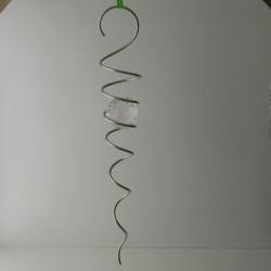 Edelstahl Spirale 42cm mit 50mm Kugel Asfour Kugel