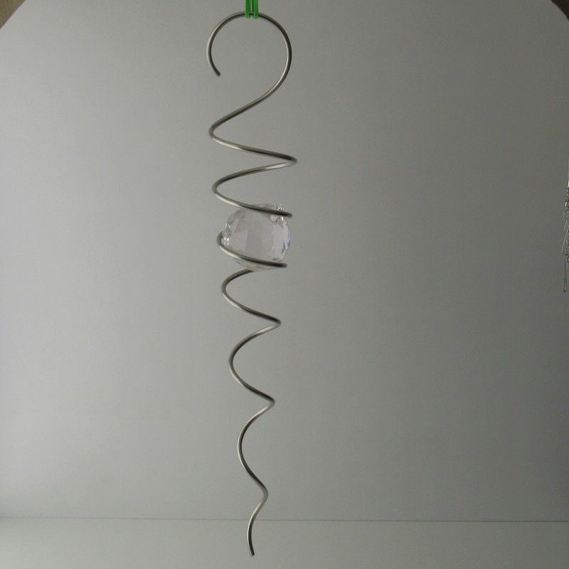 Edelstahl Spirale 42cm mit 50mm Kugel Asfour Kugel