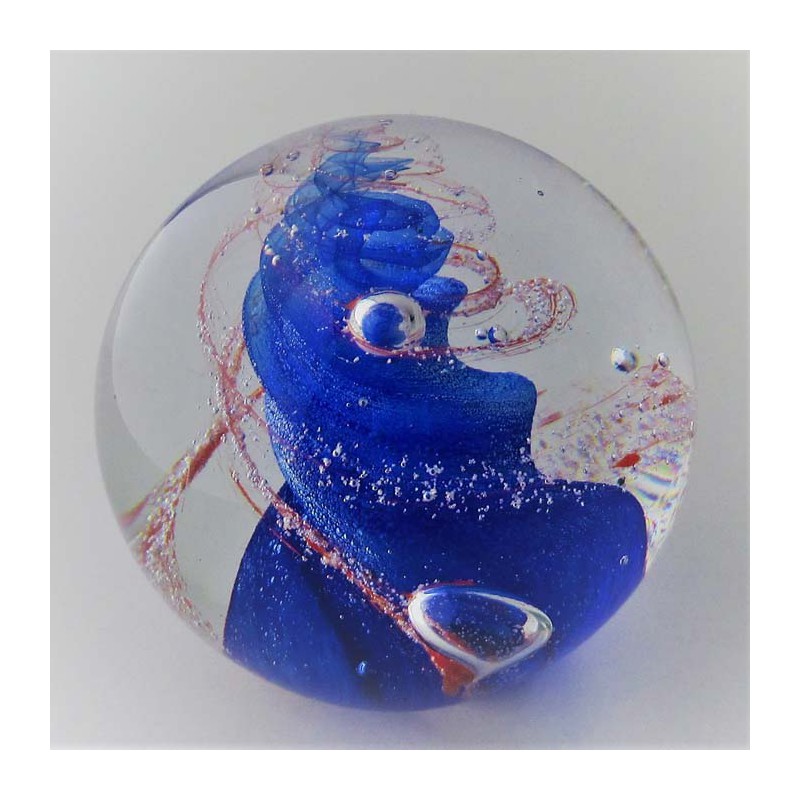 Glas Briefbeschwerer 80 mm Traumkugel