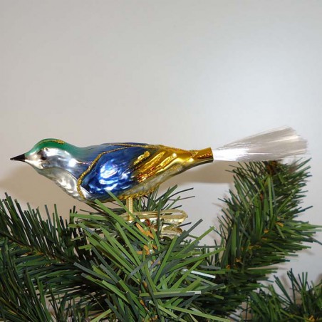 Glasvogel, kleiner langer Vogel  mit Glasfaser Schwanz