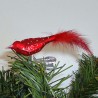 Glasvogel, mini-Vogel, rot Glimmerpunkte,