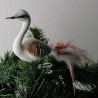 Glasvogel, kleiner Halsvogel, mit Naturfedern