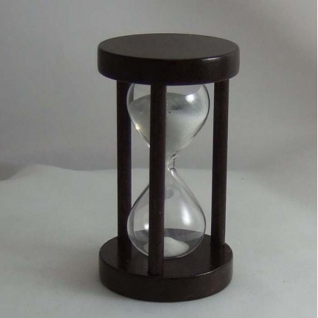 Sanduhr 3 - 4 Min. 8 cm Weiss, Teesanduhr