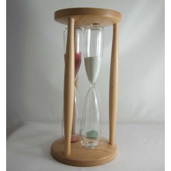 Sanduhr 3 -10-15 Min. 24 cm Triumph Natur Buche