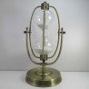 Sanduhren 60 Min. 33cm Weiss, Sanduhr  im Metall Gestell zum drehen
