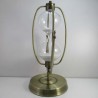 Sanduhren 60 Min. 33cm Weiss, Sanduhr  im Metall Gestell zum drehen