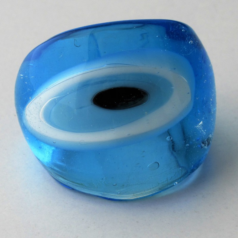 Muranoglas Fingerring  Böser Blick  gemischte Farben
