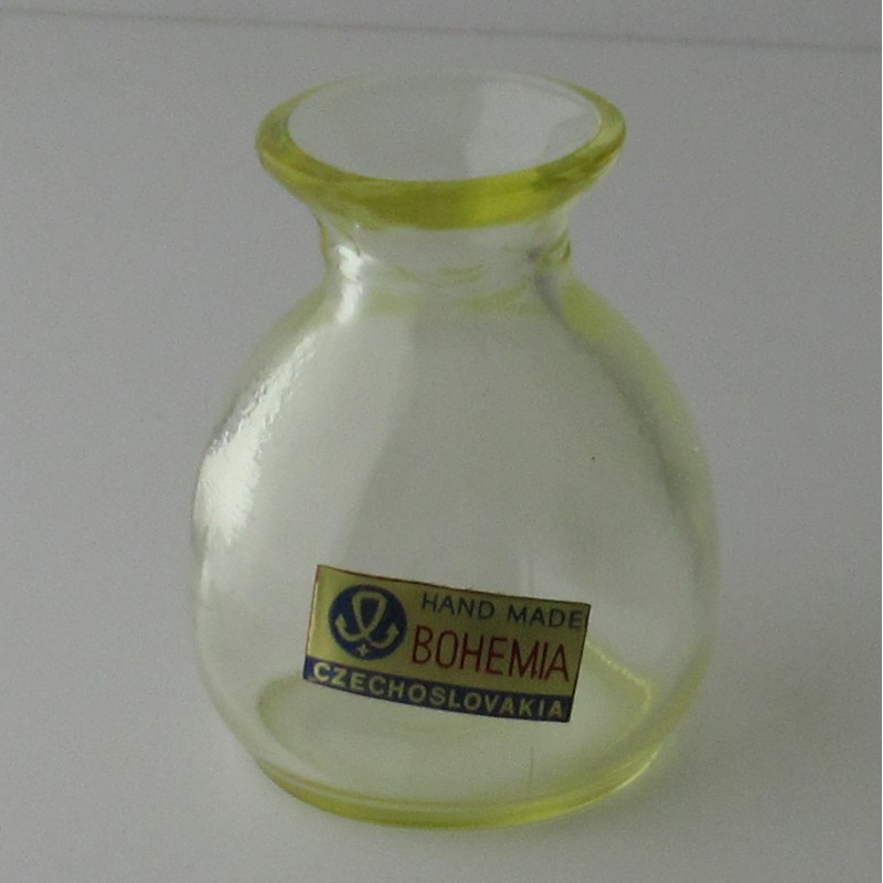 Glas Blumenvase 55mm Kleine  Tschechisch Glas Blumenvase 55mm Kleine  Tschechisch