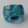Muranoglas Fingerring 27mm Millefioraglas Murano  gemischte Farben