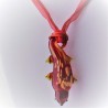 Muranoglas Echse Gold Sand Lampwork Anhänger gemischte Farben
