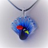 Muranoglas Pfau 46mm zum hängen