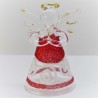Glas Engel 70mm rot zum hängen und stellen