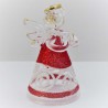 Glas Engel 70mm rot zum hängen und stellen