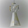 Glasengel bunt schillernd mit Herz weiss  zum hängen und stellen ca. 70x35x35mm 13g