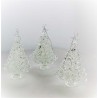Glas Weihnachtsbaum 80mm klar, zum hängen und stellen,