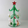 Glas Christbaum 15cm mit 8 Figuren Kugeln