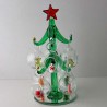 Glas Christbaum 15cm mit 8 Figuren Kugeln
