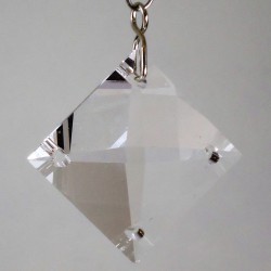 Swarovski 38 mm Viereck mit 4 Löcher CC  bleifrei zum hängen