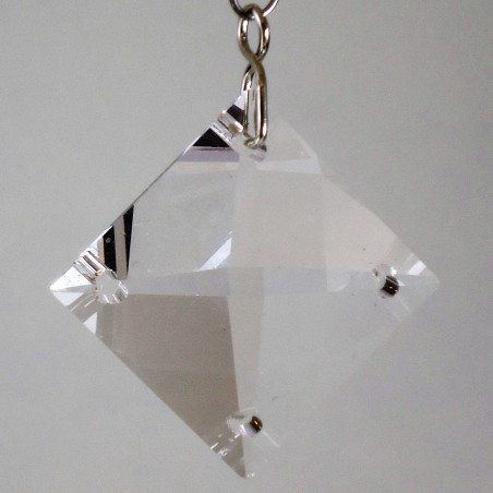 Swarovski 38 mm Viereck mit 4 Löcher CC  bleifrei zum hängen