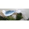 Glasvogel, Sturmmöwe mit Weissen Naturfedern