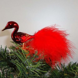 Glasvogel, mini-Halsvogel, mit Natur Federn