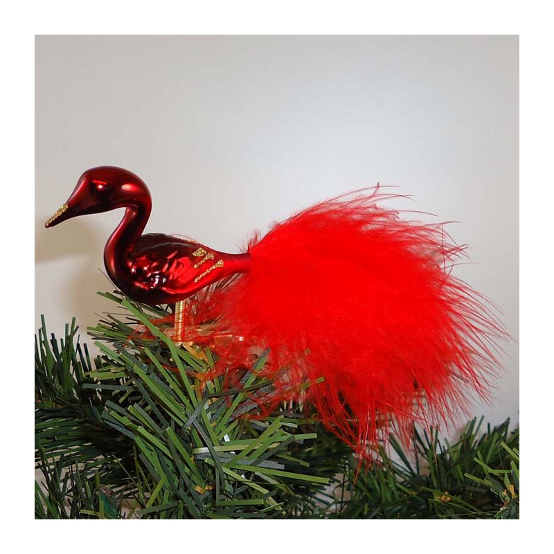 Glasvogel, mini-Halsvogel, mit Natur Federn