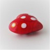 Glasherzen 40mm rot-weisse Punkte, zum legen, zum legen