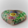 Glas-Herzen 42mm groß mit Mille Fiori