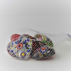 Glas-Herzen 42mm groß mit Mille Fiori