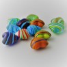 Glas-Herzen 28mm gestreift, zum legen,