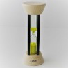 Sanduhr 5 Min. 10 cm zylindrisch Buche Holzgestell